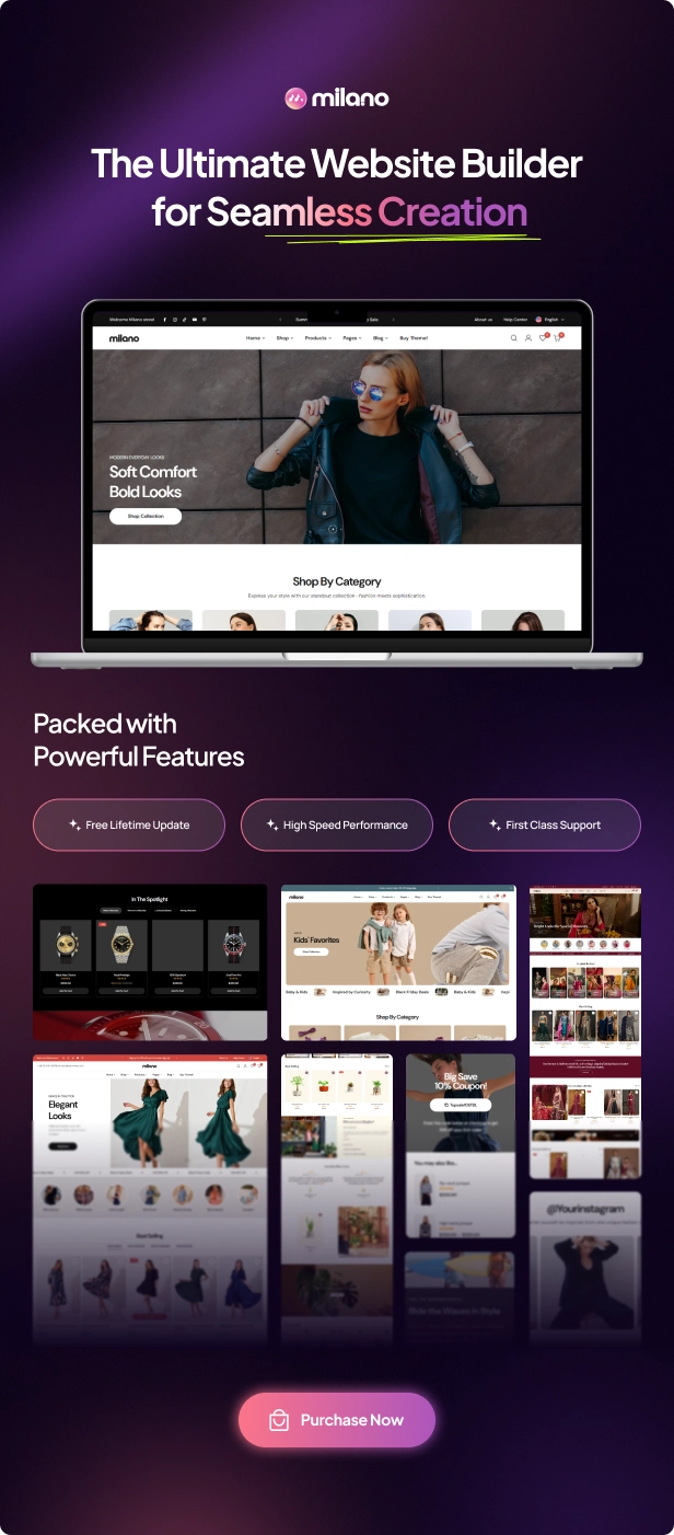 Milano WooCommerce WordPress Theme