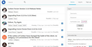 carbon forum script open source