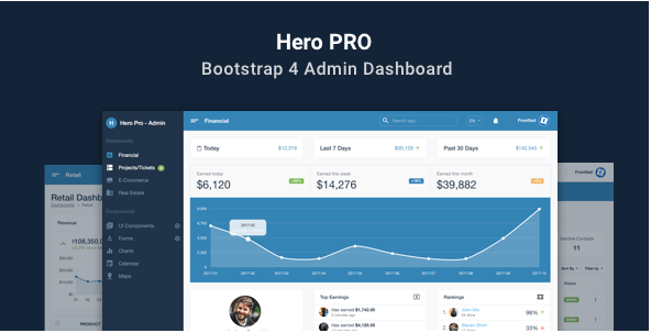 HERO PRO - BOOTSTRAP 4 ADMIN DASHBOARD THEME
