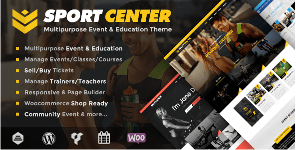Sport Center - Multipurpose Events & Education WordPress Theme