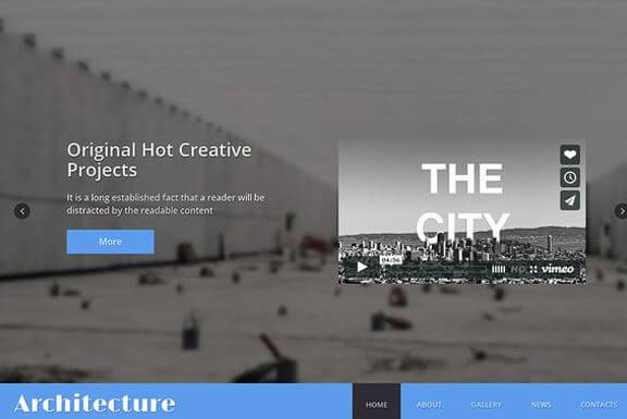 Architecture – Creativemarket One Page Theme