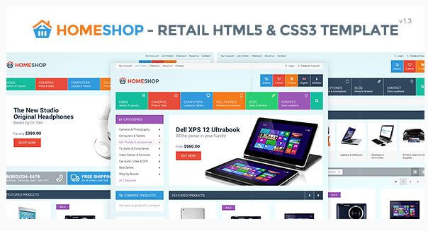 Home Shop - Retail HTML5 & CSS3 Template