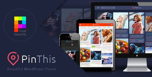 PinThis v1.5.3 - Pinterest Style Wordpress Theme