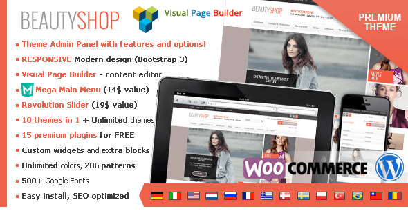 BeautyShop - Premium WordPress WooCommerce theme