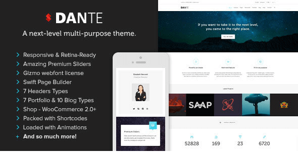 Dante v2.8.0 - Themeforest Responsive Multi-Purpose Theme