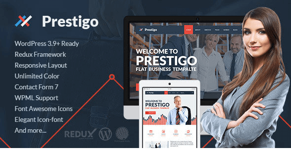 Prestigo - Flat Premium Wordpress Theme
