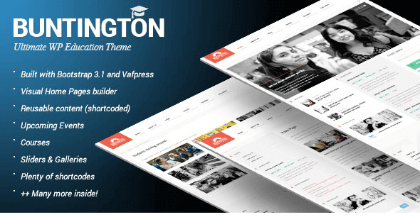 Buntington - Themeforest Education WP Theme