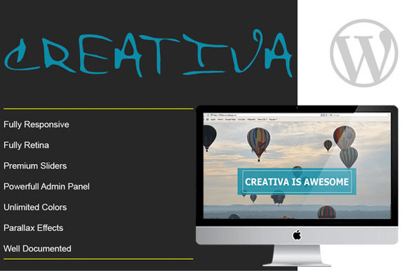 CREATIVA - Creativemarket One Page Parallax Theme