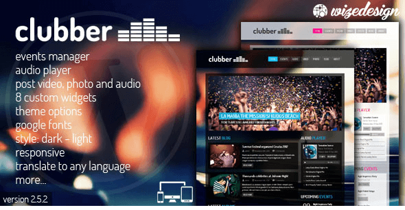 Clubber v2.5.2 - Events & Music WordPress Theme