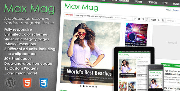 Max Mag v2.4 - Responsive Wordpress Magazine Theme