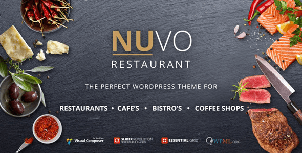 NUVO v3.1 - Restaurant, Cafe & Bistro Wordpress Theme