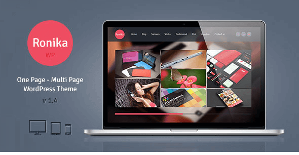 Ronika v1.4 - One Page/Multi Page WordPress Theme