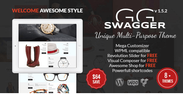 SWAGGER v1.4 - Unique Multi-Purpose WordPress Theme