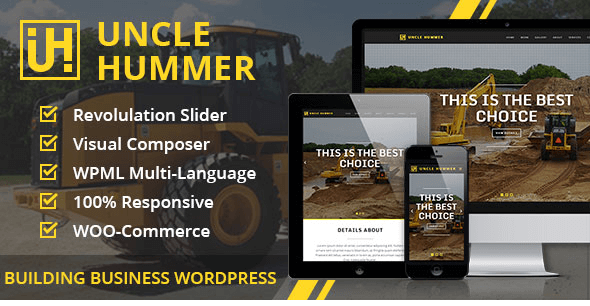 Uncle Hummer v2.1.3 - Responsive WordPress Building Theme