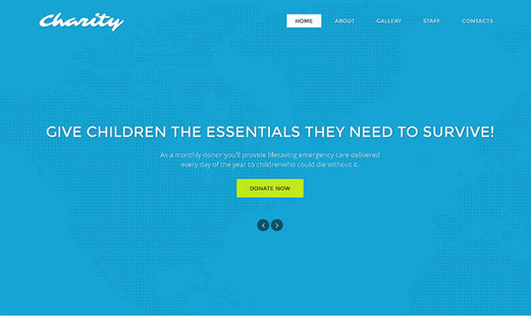Charity - Creativemarket Responsive One Page Theme