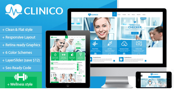 Clinico - Responsive Medical and Health Template