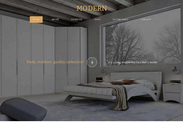 Modern - Creativemarket Responsive One Page Theme