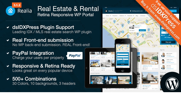 Realia v3.1.6 - Responsive Real Estate WordPress Theme