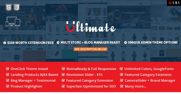 Ultimate - Themeforest Responsive Magento Theme