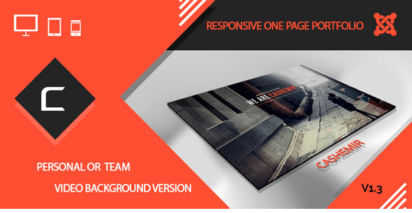 Cashemir - Responsive One Page Joomla Template