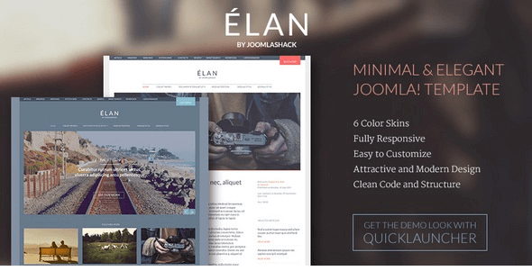 Elan v1.0 - Joomlashack Minimal and Elegant Template
