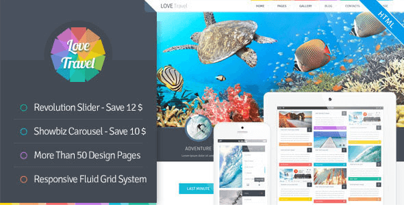 Love Travel - Creative Travel Agency Theme HTML5