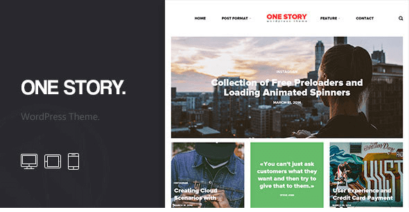 One Story v1.2.1 - News WordPress Theme