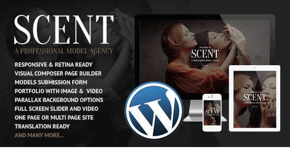 Scent - Model Agency Wordpress Theme