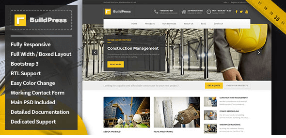 BuildPress - Construction Business HTML Template