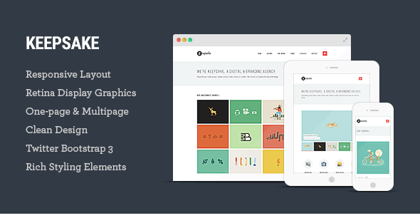 Keepsake - Multipurpose Single/Multi-page Template