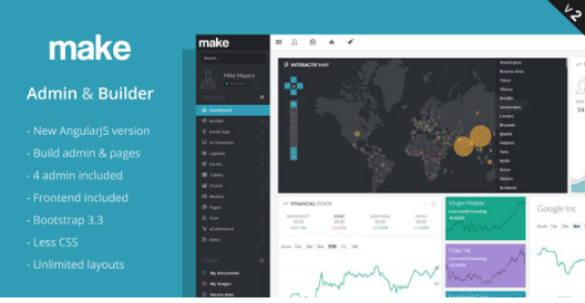 Make - Admin Template & Builder - Html & AngularJS