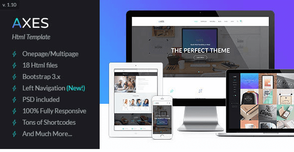 Axes - Multipurpose One/Multipage Html Template