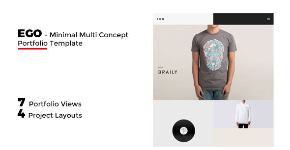 EGO - Multi-Concept Portfolio -Freelancer / Agency