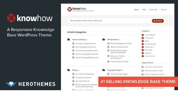 KnowHow v1.1.7 - A Knowledge Base WordPress Theme