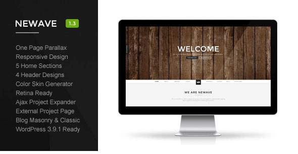 Newave v1.4 - WordPress Responsive One Page Parallax