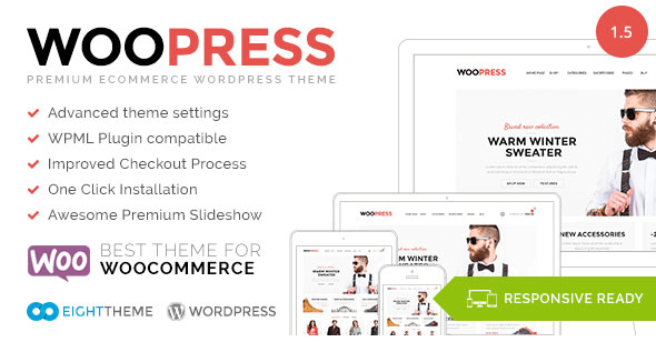 WooPress v1.5 - Responsive Ecommerce Wordpress Theme