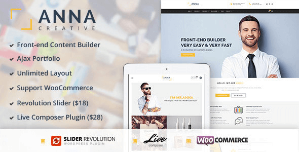 Anna - Creative Multipurpose WordPress Theme