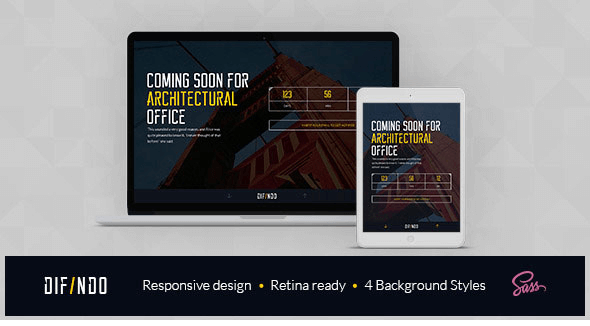 Difindo – Flat & Minimal Coming Soon Template