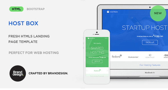 Host Box - HTML5 Landing Page Template