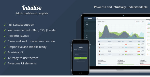 Intuitive - Bootstrap Admin Dashboard Template