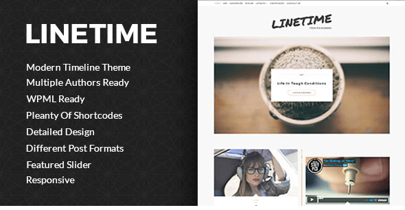 LineTime - Modern Timeline Wordpress Blog Theme