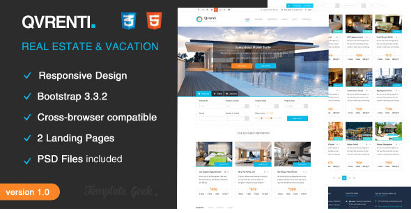 Qvrenti - Responsive Real Estate HTML5 Template