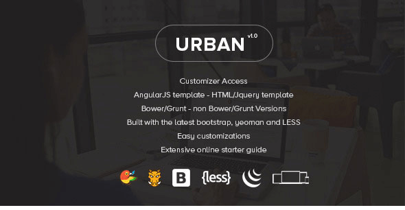 Urban - Responsive Admin Template + Customizer Access