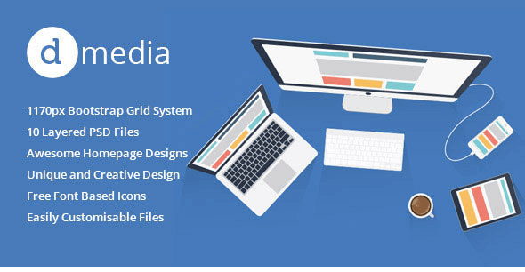 dMedia - Multi Purpose HTML5 Creative Template