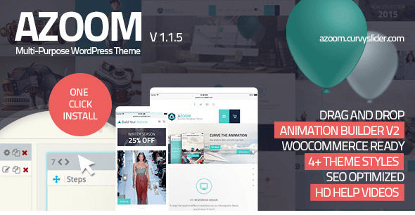 Azoom v1.4 - Multi-Purpose Theme with Animation Builder