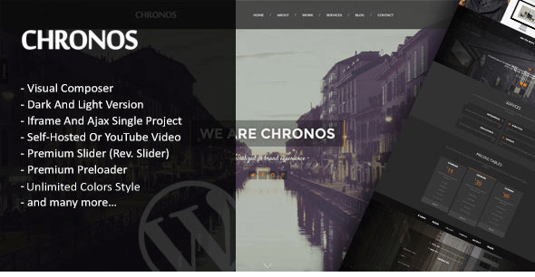 Chronos – Parallax One Page WordPress Theme