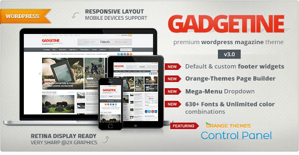 Gadgetine v3.0.9 - Wordpress Theme for Premium Magazine