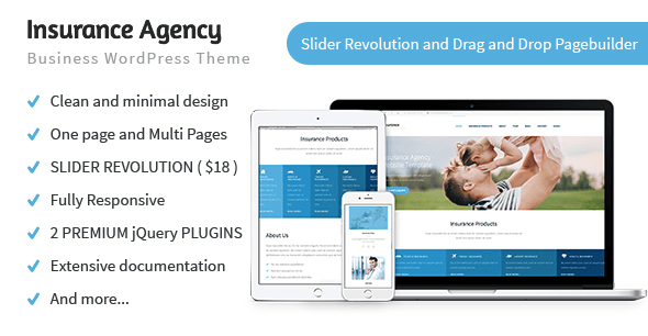 Insurance Agency v1.0.5 - Business and Insurance WP Theme