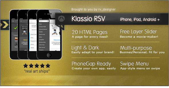 Klassio RSV - Responsive Mobile Template