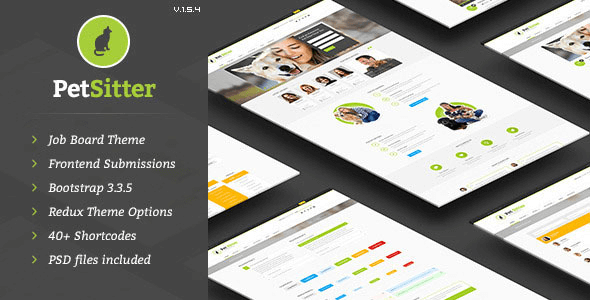 PetSitter v1.7.0 - Job Board Responsive WordPress Theme